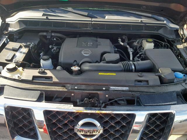 1N6BA0ED2EN516529 - 2014 NISSAN TITAN S BLACK photo 7