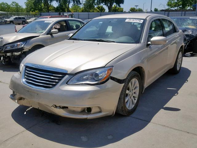 1C3CCBBB1DN728227 - 2013 CHRYSLER 200 TOURIN TAN photo 2