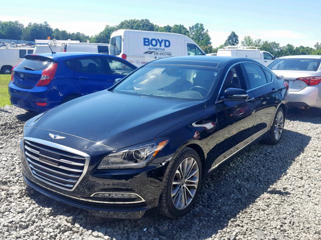 KMHGN4JE4HU177958 - 2017 GENESIS G80 BASE BLACK photo 2