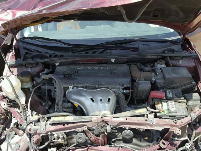 JTKDE167570165381 - 2007 TOYOTA SCION TC 栗色 照片 7