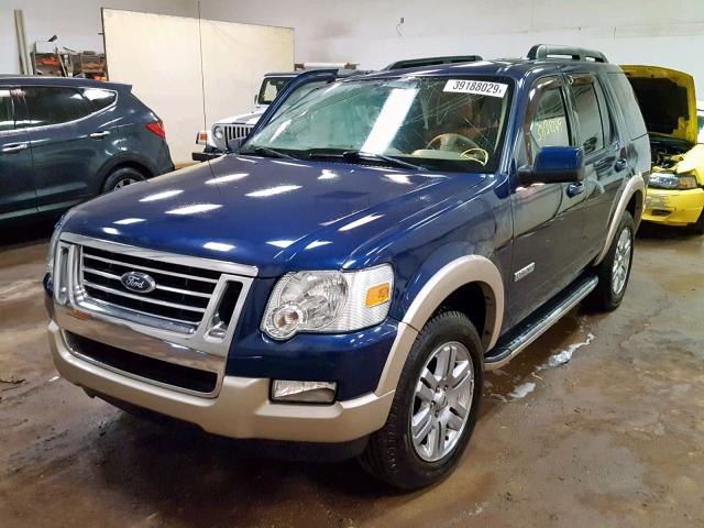 1FMEU74E68UA42441 - 2008 FORD EXPLORER E BLUE photo 2