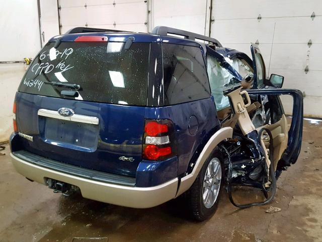 1FMEU74E68UA42441 - 2008 FORD EXPLORER E BLUE photo 4