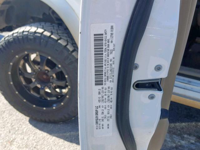 3D7UT2CL6AG121645 - 2010 DODGE RAM 2500 WHITE photo 10