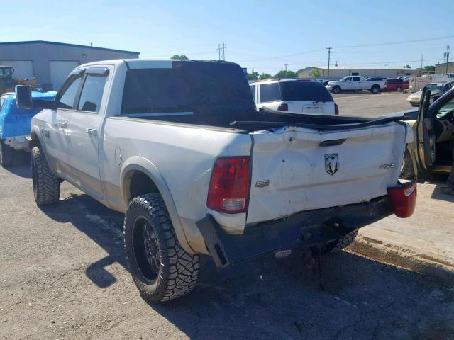 3D7UT2CL6AG121645 - 2010 DODGE RAM 2500 WHITE photo 3