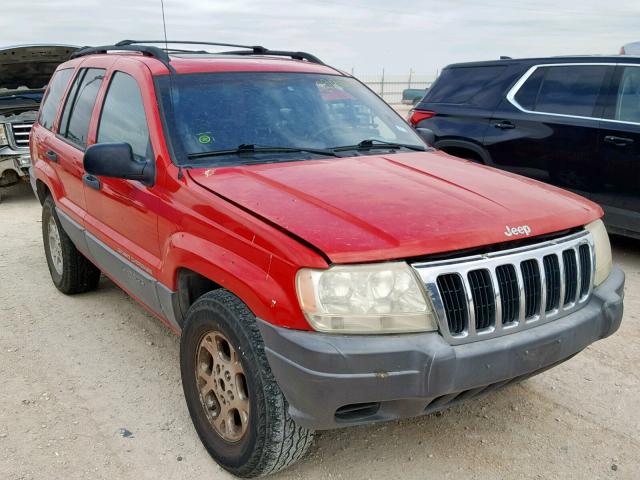 1J4GX48S61C610857 - 2001 JEEP GRAND CHER RED photo 1