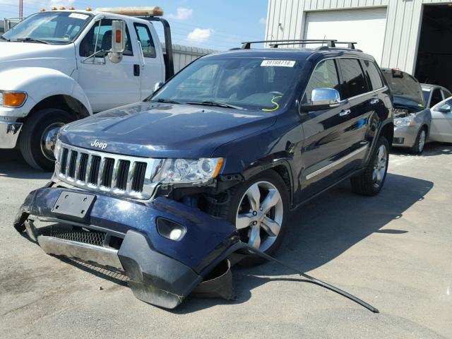 1C4RJFBG2CC219336 - 2012 JEEP GRAND CHER BLUE photo 2