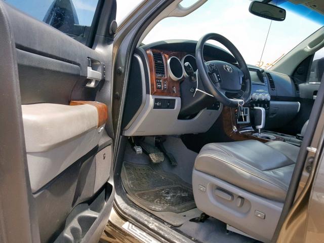 5TFEV58128X059667 - 2008 TOYOTA TUNDRA CRE TAN photo 9