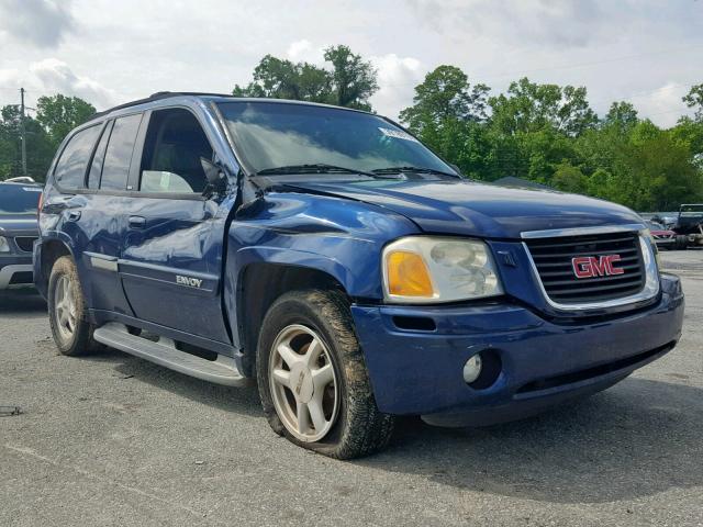 1GKDS13S522490042 - 2002 GMC ENVOY BLUE photo 1