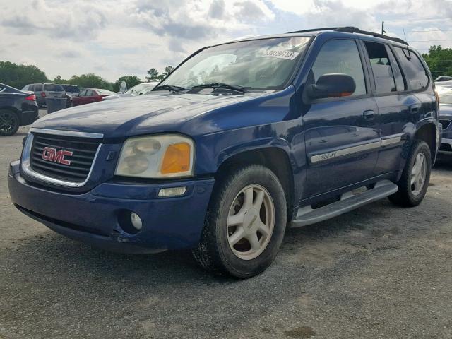 1GKDS13S522490042 - 2002 GMC ENVOY BLUE photo 2