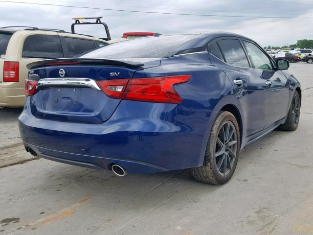 1N4AA6APXGC427538 - 2016 NISSAN MAXIMA 3.5 BLUE photo 4