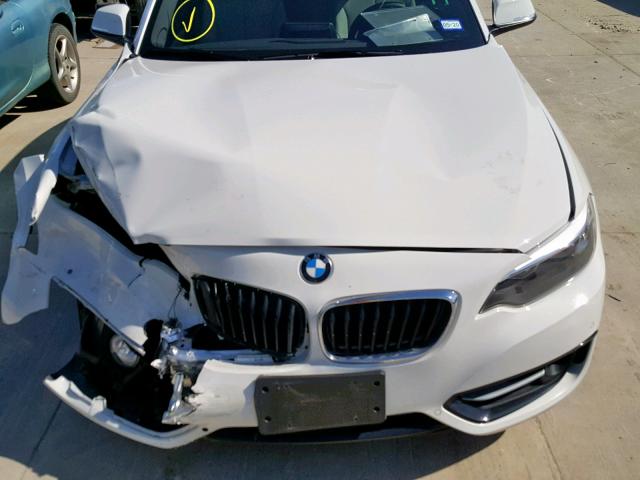 WBA2F9C32HV983938 - 2017 BMW 230I WHITE photo 7