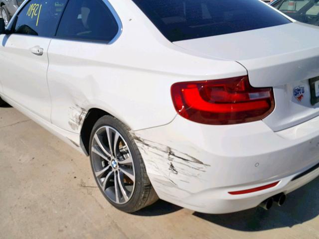 WBA2F9C32HV983938 - 2017 BMW 230I WHITE photo 9