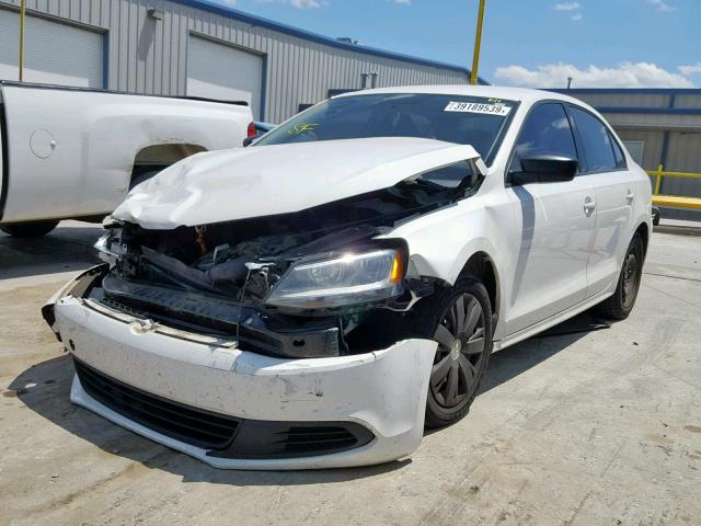 3VW1K7AJ0CM393298 - 2012 VOLKSWAGEN JETTA BASE WHITE photo 2