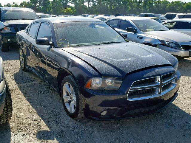 2C3CDXHG3CH298656 - 2012 DODGE CHARGER SX BLUE photo 1