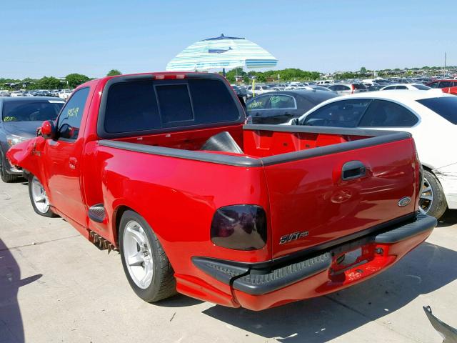 2FTZF0739YCA81672 - 2000 FORD F150 SVT L RED photo 3