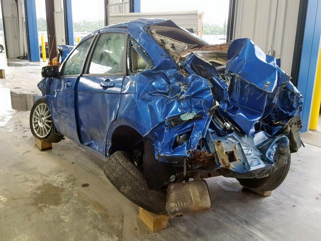 1FAHP3GN5BW175903 - 2011 FORD FOCUS SES BLUE photo 3