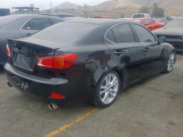 JTHBK262762011385 - 2006 LEXUS IS 250 BLACK photo 4