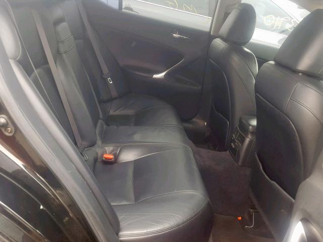 JTHBK262762011385 - 2006 LEXUS IS 250 BLACK photo 6