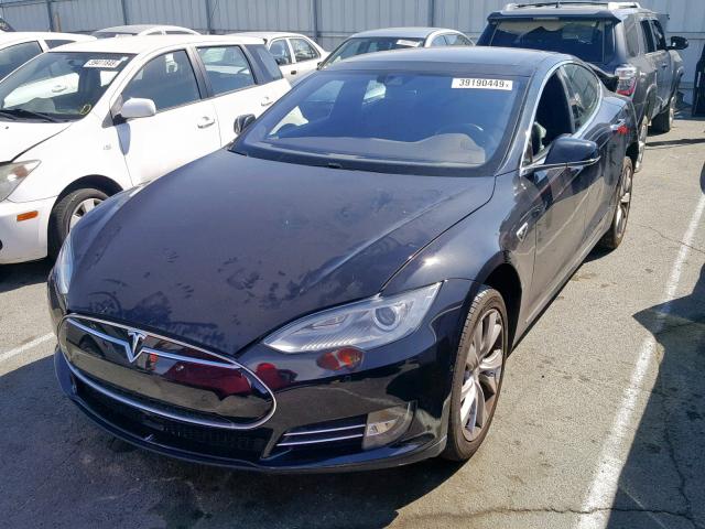 5YJSA1E22GF127897 - 2016 TESLA MODEL S أسود صورة 2