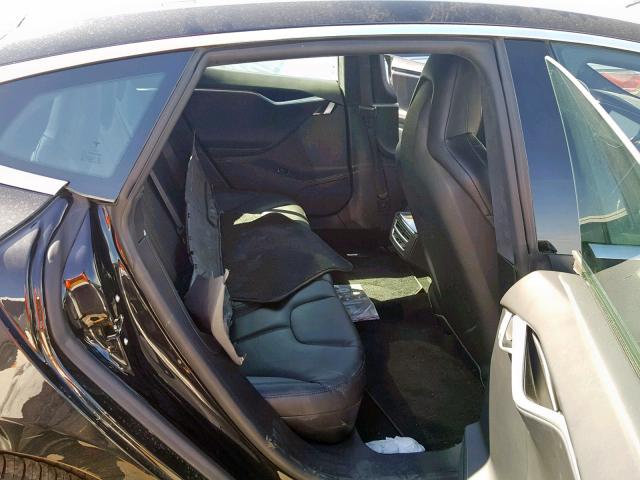 5YJSA1E22GF127897 - 2016 TESLA MODEL S أسود صورة 6