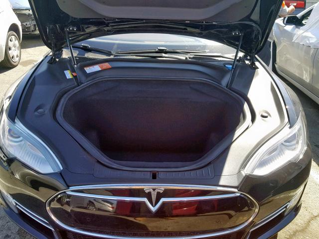 5YJSA1E22GF127897 - 2016 TESLA MODEL S أسود صورة 7