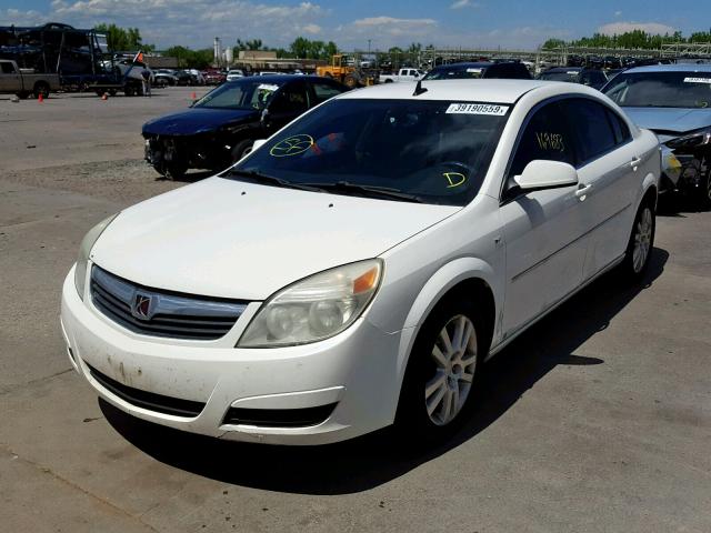 1G8ZS57N08F107049 - 2008 SATURN AURA XE WHITE photo 2