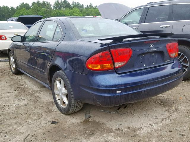 1G3NL52E21C106579 - 2001 OLDSMOBILE ALERO GL BLUE photo 3