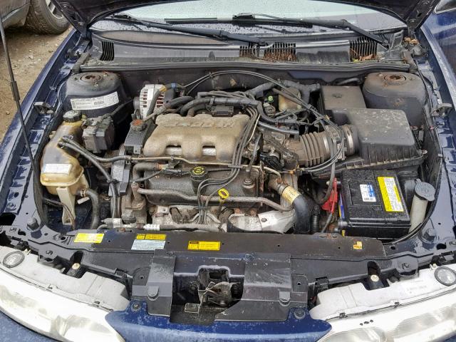 1G3NL52E21C106579 - 2001 OLDSMOBILE ALERO GL BLUE photo 7