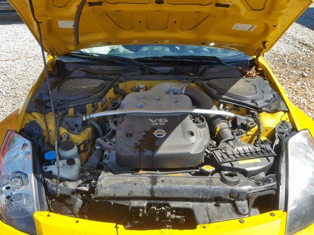 JN1AZ34D15M600151 - 2005 NISSAN 350Z COUPE YELLOW photo 7