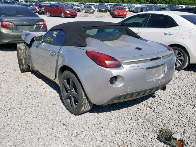 1G2MN35B29Y105950 - 2009 PONTIAC SOLSTICE SILVER photo 3