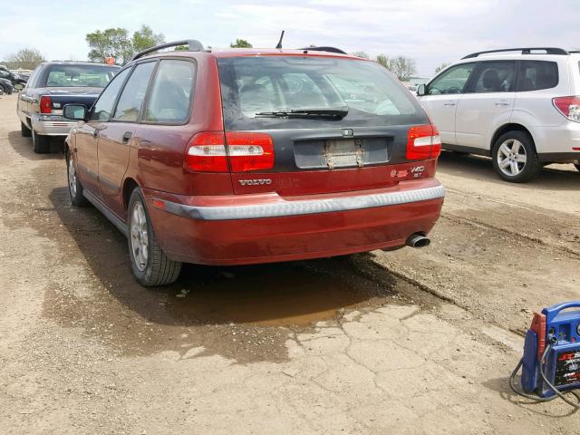 YV1VW29542F876305 - 2002 VOLVO V40 1.9T MAROON photo 3