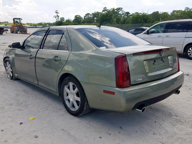 1G6DC67A350184189 - 2005 CADILLAC STS GREEN photo 3