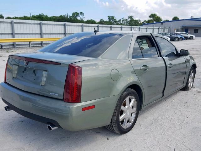 1G6DC67A350184189 - 2005 CADILLAC STS GREEN photo 4
