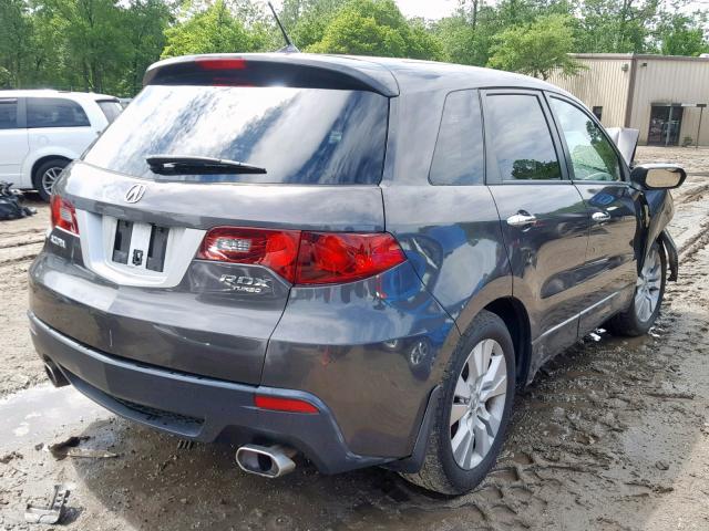 5J8TB2H20BA003357 - 2011 ACURA RDX GRAY photo 4