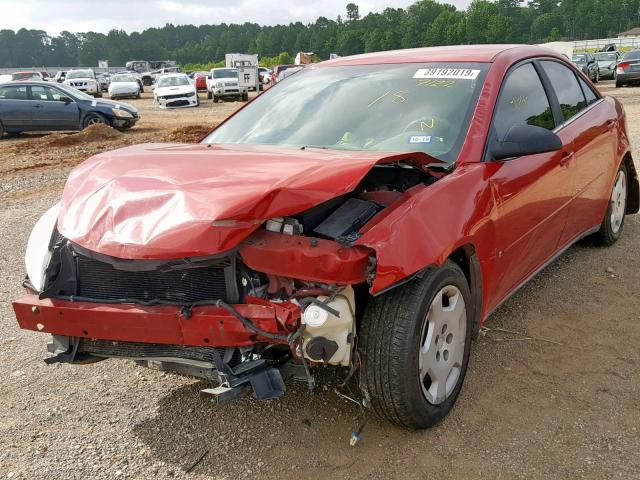 1G2ZF55BX64187122 - 2006 PONTIAC G6 SE RED photo 2