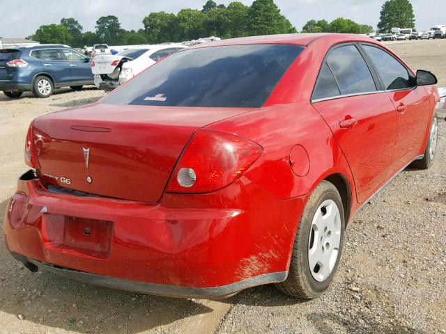 1G2ZF55BX64187122 - 2006 PONTIAC G6 SE RED photo 4