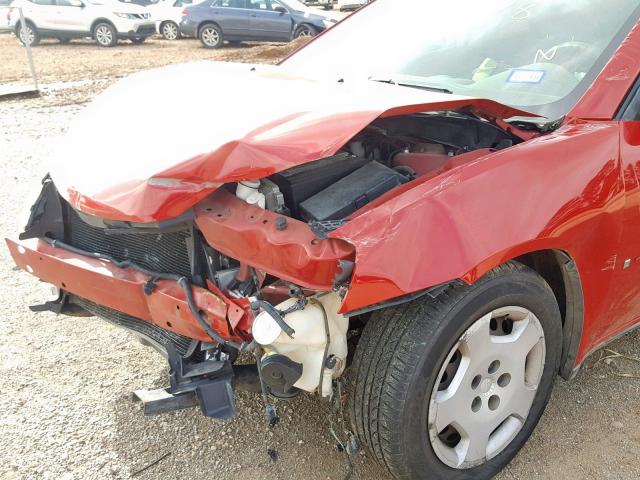 1G2ZF55BX64187122 - 2006 PONTIAC G6 SE RED photo 9