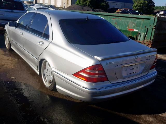 WDBNG75J02A290893 - 2002 MERCEDES-BENZ S 500 SILVER photo 3