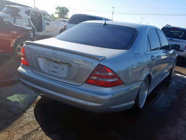 WDBNG75J02A290893 - 2002 MERCEDES-BENZ S 500 SILVER photo 4