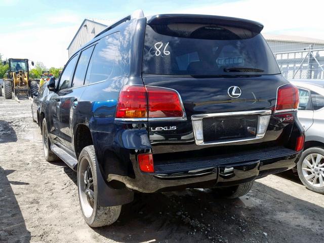 JTJHY00W384001631 - 2008 LEXUS LX 570 BLACK photo 3