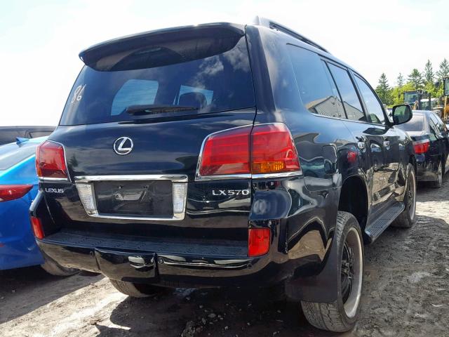 JTJHY00W384001631 - 2008 LEXUS LX 570 BLACK photo 4