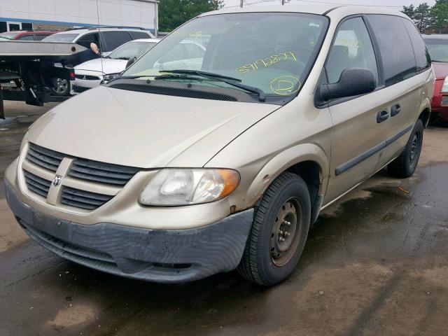 1D4GP25E85B333071 - 2005 DODGE CARAVAN SE GOLD photo 2