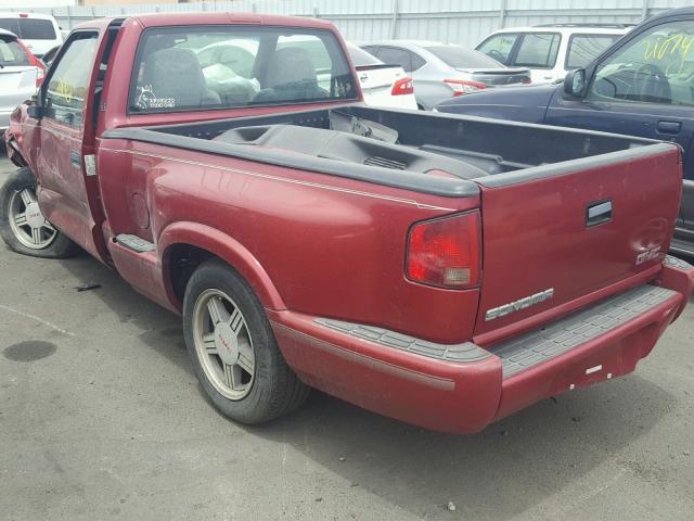 1GTCS1447X8502381 - 1999 GMC SONOMA RED photo 3