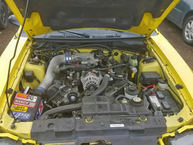 1FAFP45XX1F181275 - 2001 FORD MUSTANG GT YELLOW photo 7