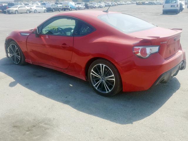 JF1ZCAC13D1602339 - 2013 SUBARU BRZ 2.0 LI RED photo 3