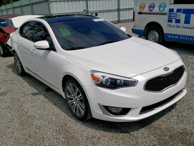 KNALN4D73F5187899 - 2015 KIA CADENZA PR WHITE photo 1