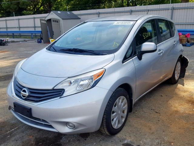 3N1CE2CP2EL363531 - 2014 NISSAN VERSA NOTE SILVER photo 2