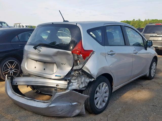 3N1CE2CP2EL363531 - 2014 NISSAN VERSA NOTE SILVER photo 4