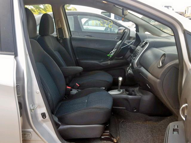 3N1CE2CP2EL363531 - 2014 NISSAN VERSA NOTE SILVER photo 5