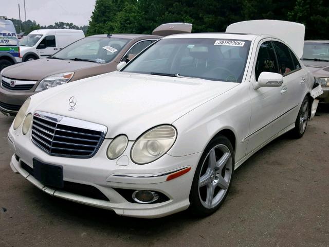 WDBUF56X09B416647 - 2009 MERCEDES-BENZ E 350 WHITE photo 2